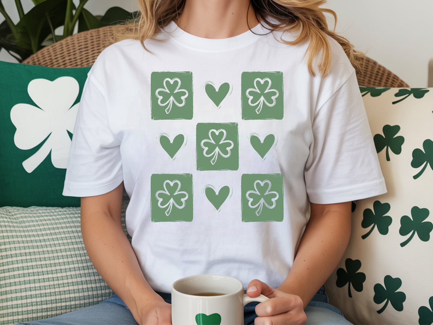 Checkered Clovers T-Shirt