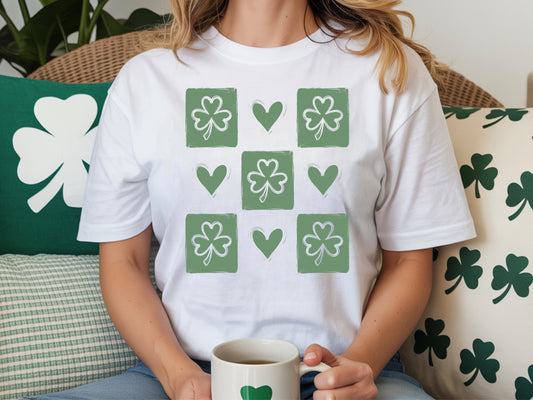 Checkered Clovers T-Shirt