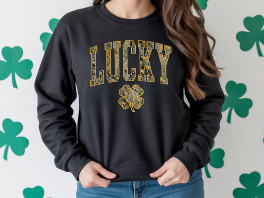 Lucky Camo Crewneck