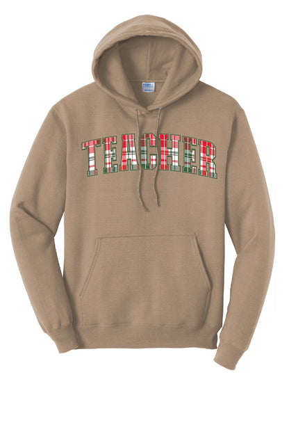 Teacher Plaid Hoodie