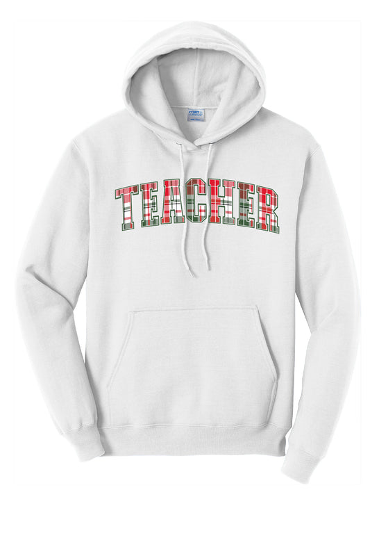 Teacher Plaid Hoodie