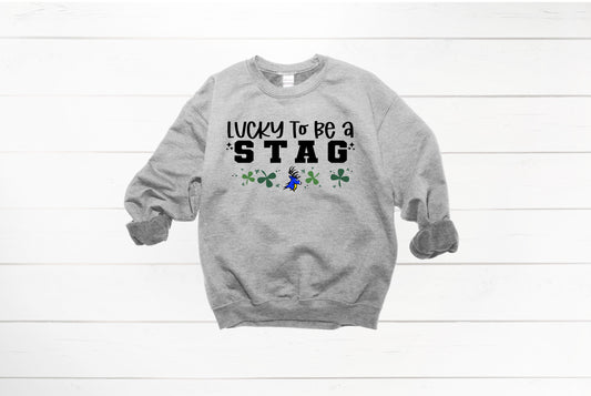 Lucky to be a Stag Crewneck
