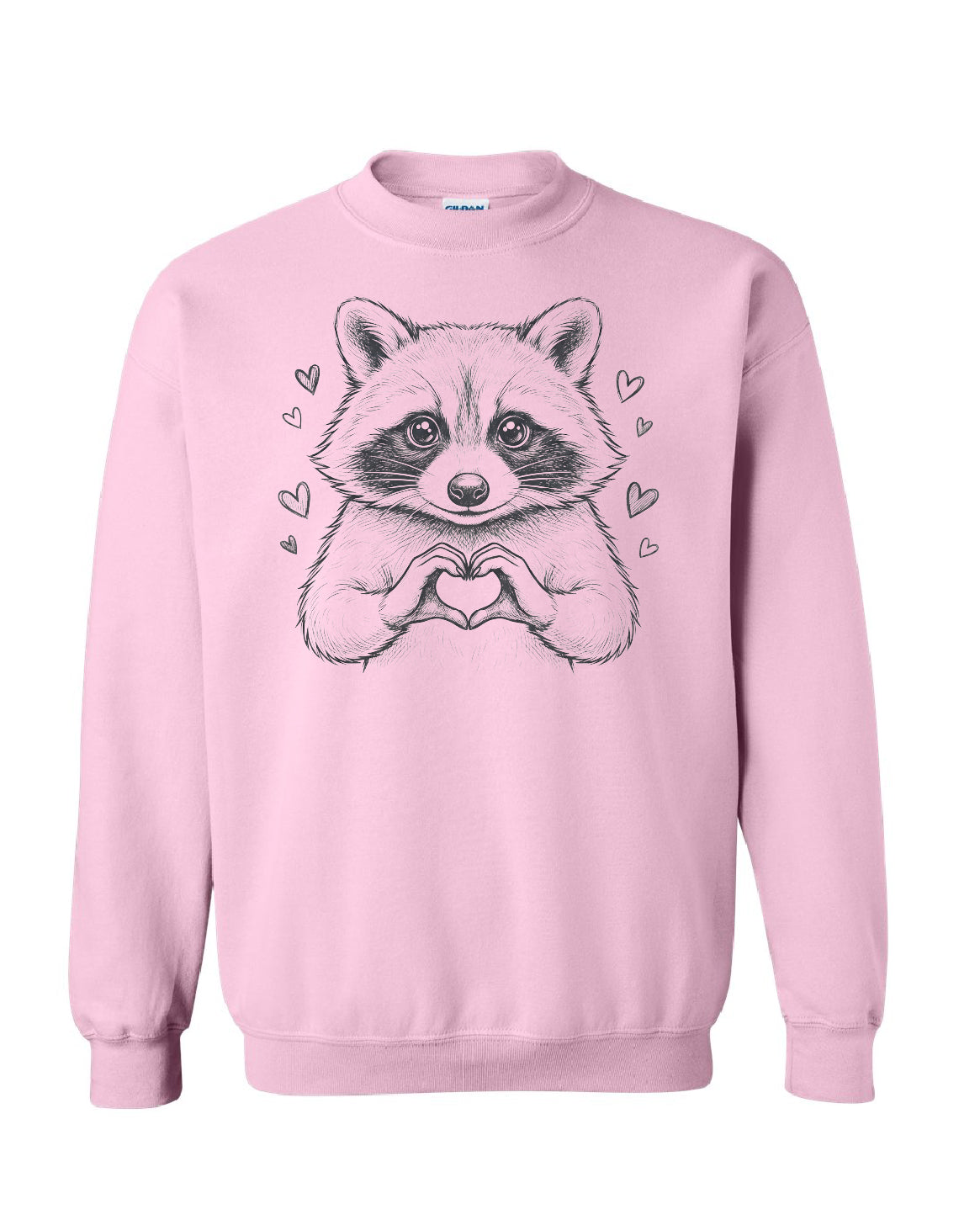 Valentine Raccoon Crewneck