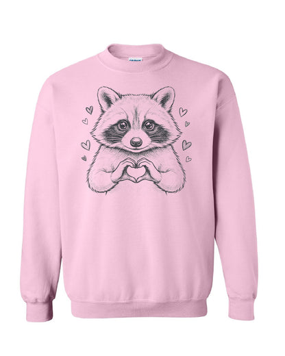 Valentine Raccoon Crewneck