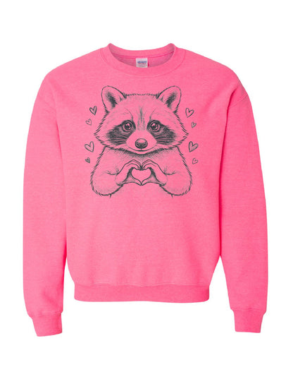 Valentine Raccoon Crewneck
