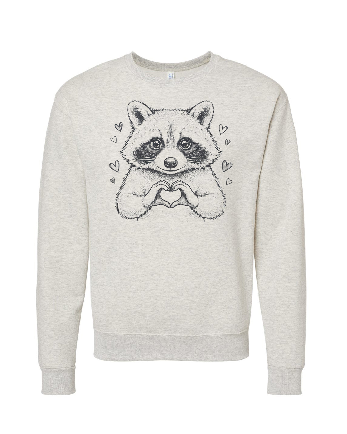Valentine Raccoon Crewneck
