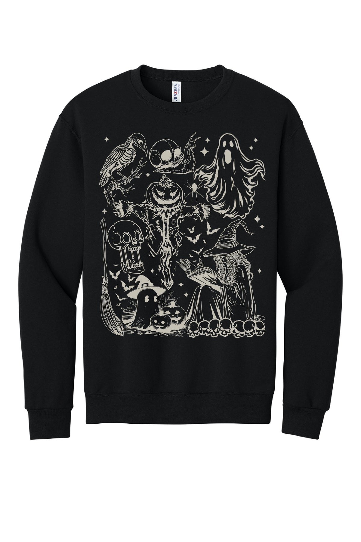 Vintage Halloween Drawing Crewneck