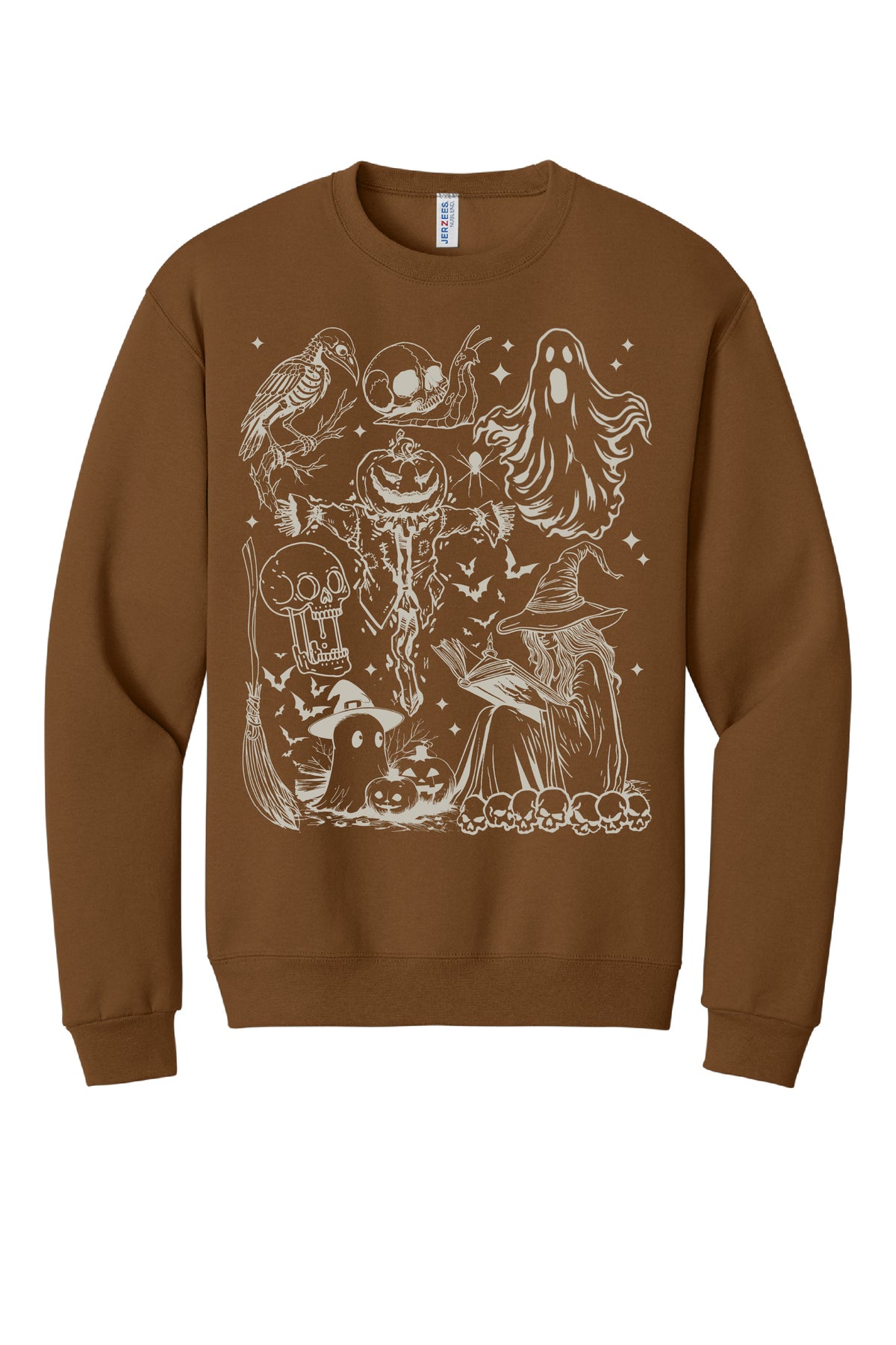 Vintage Halloween Drawing Crewneck