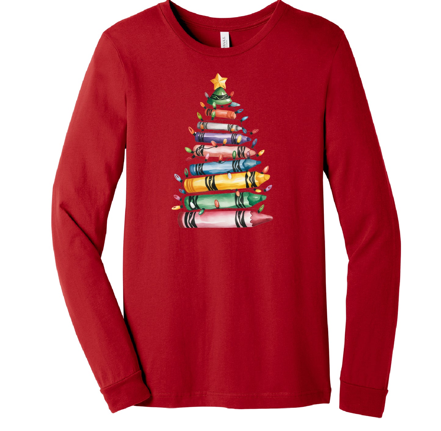 Watercolor Crayons Long Sleeve