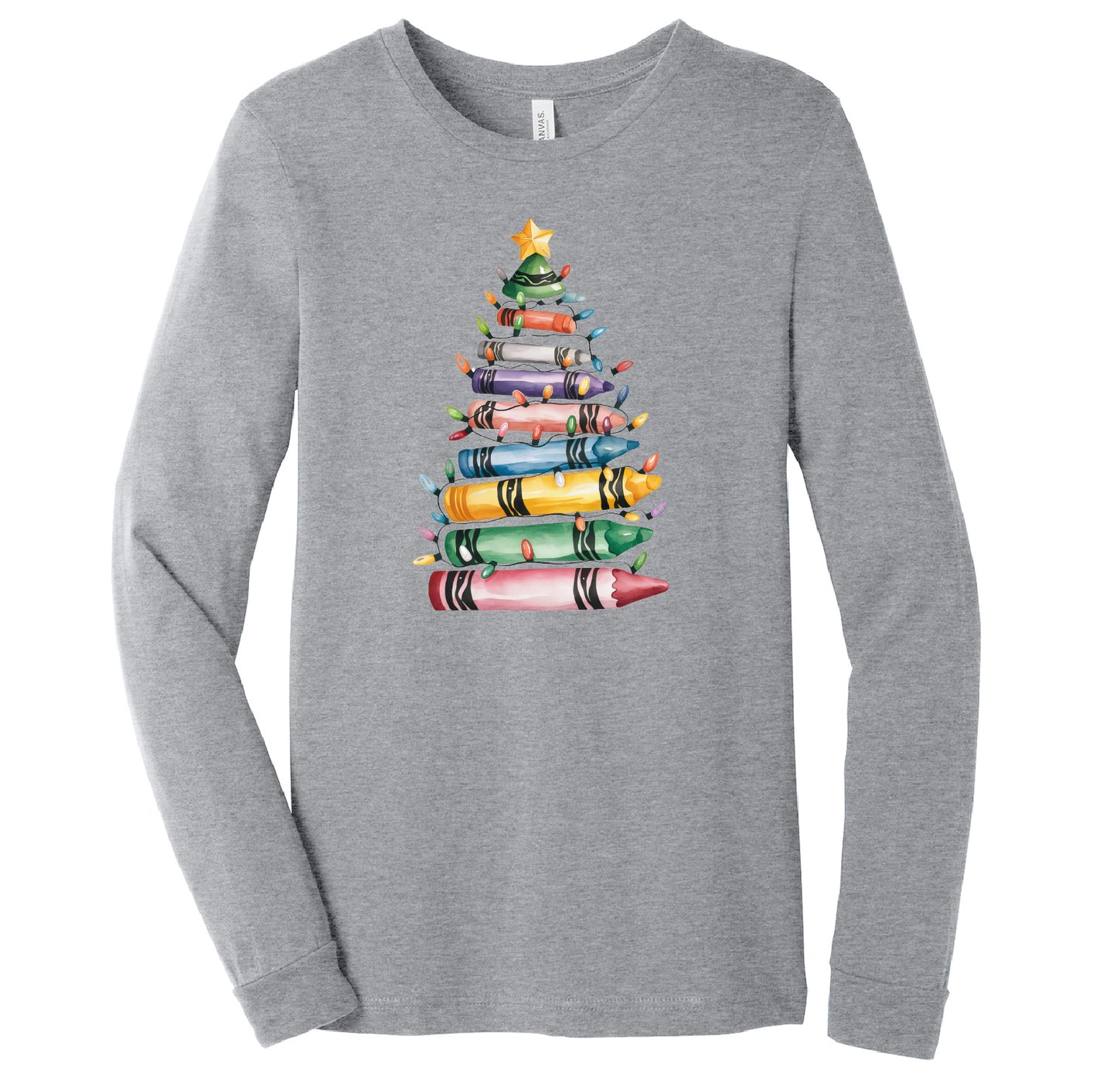 Watercolor Crayons Long Sleeve