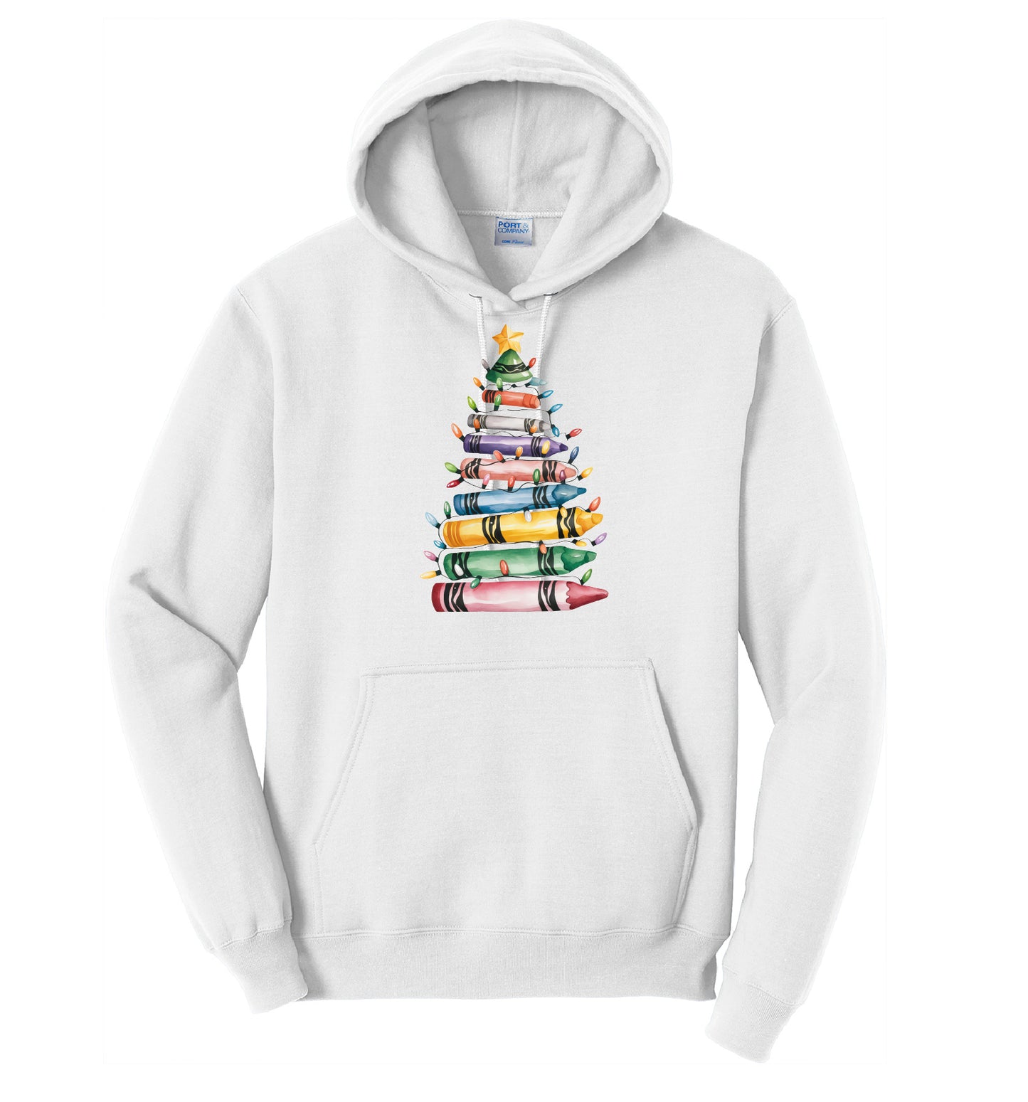 Watercolor Crayons Hoodie