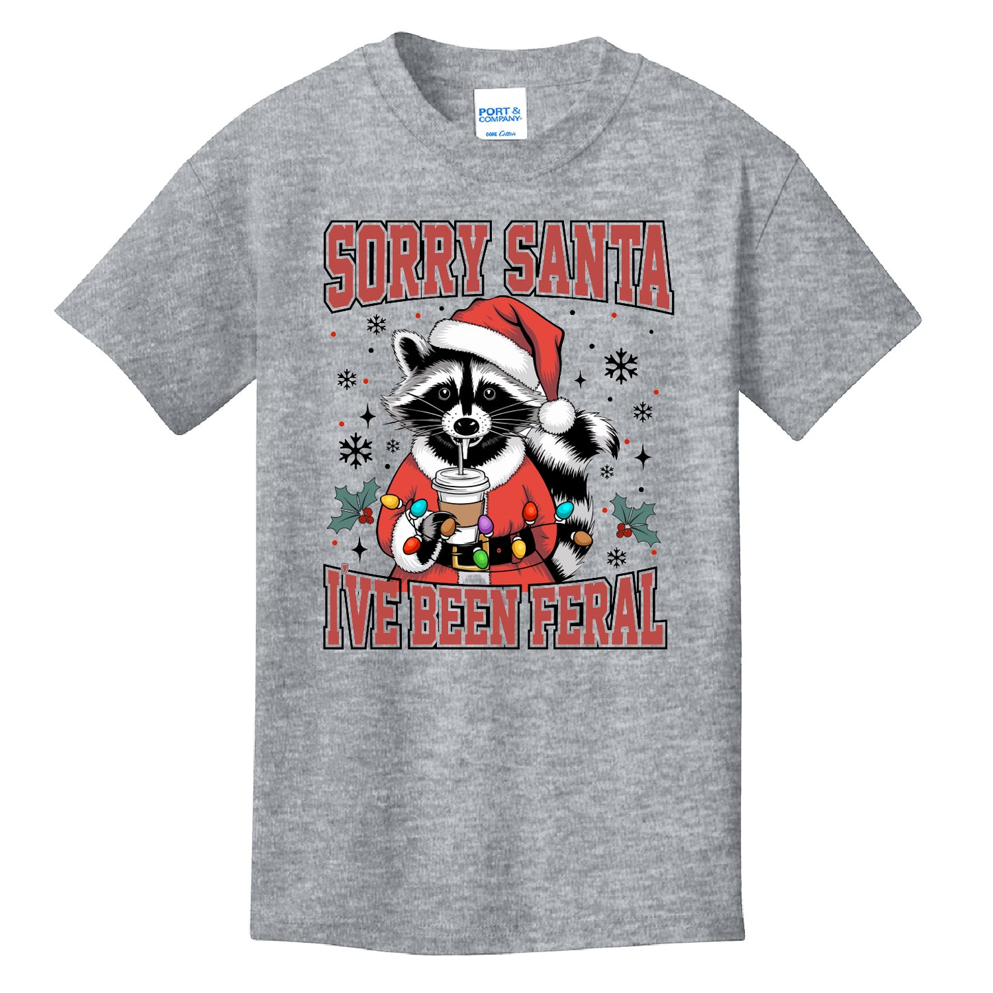 Feral Christmas Youth T Shirt