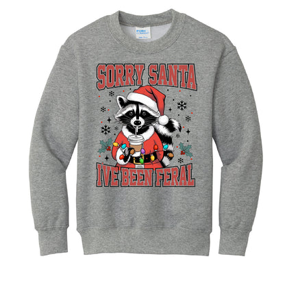 Feral Christmas Youth Crewneck
