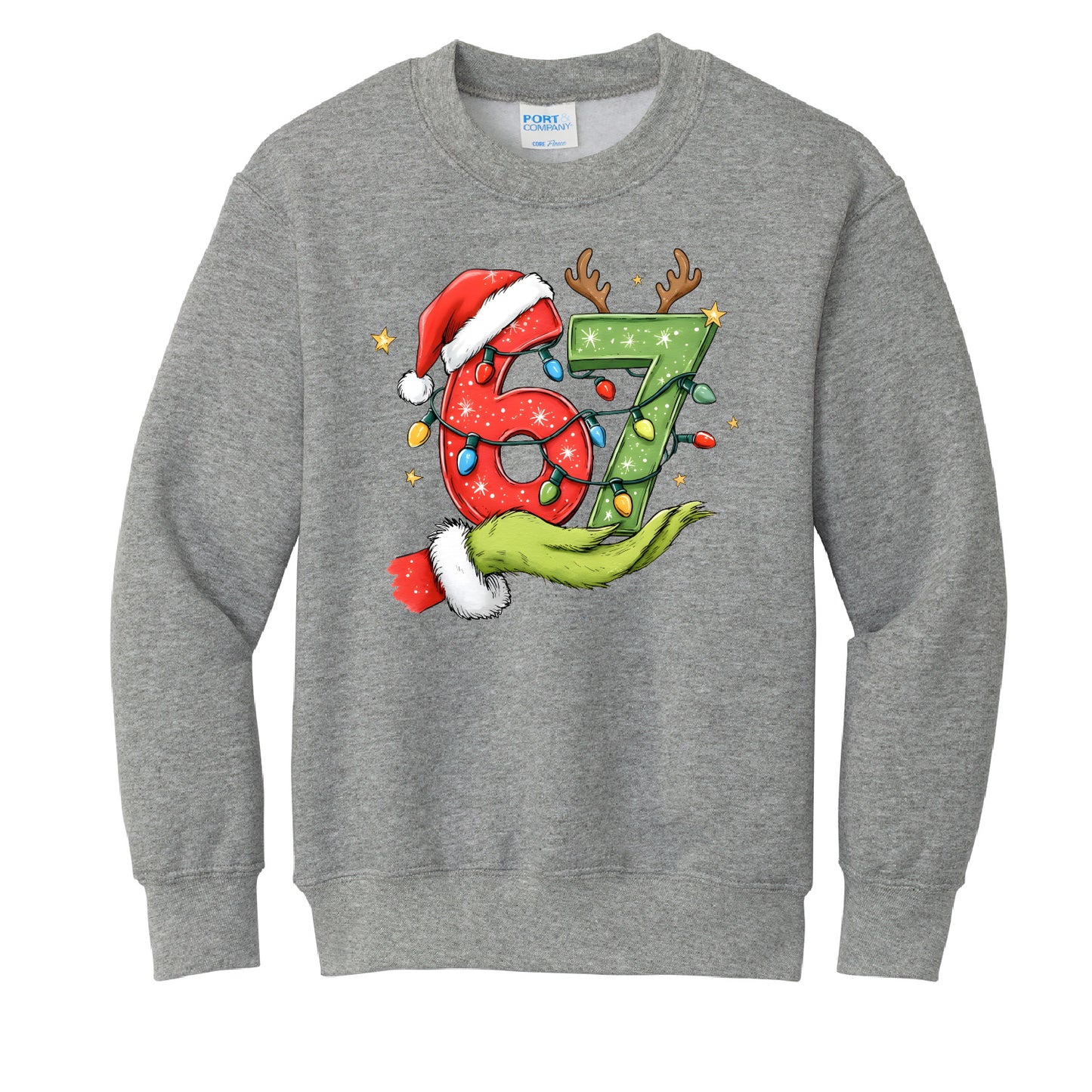 Christmas Six Seven Youth Crewneck