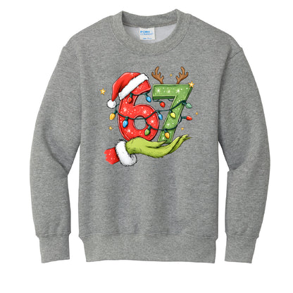 Christmas Six Seven Youth Crewneck