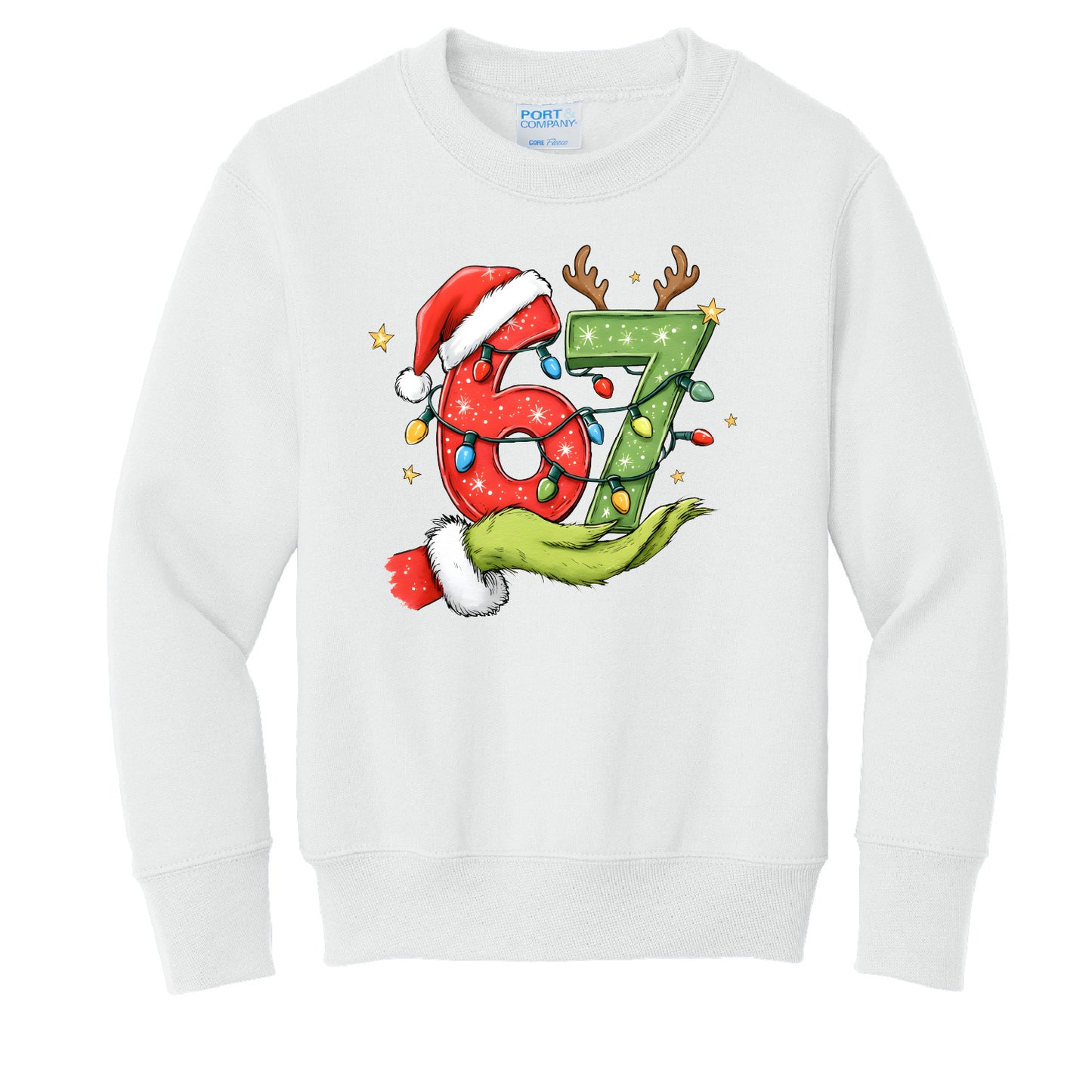 Christmas Six Seven Youth Crewneck
