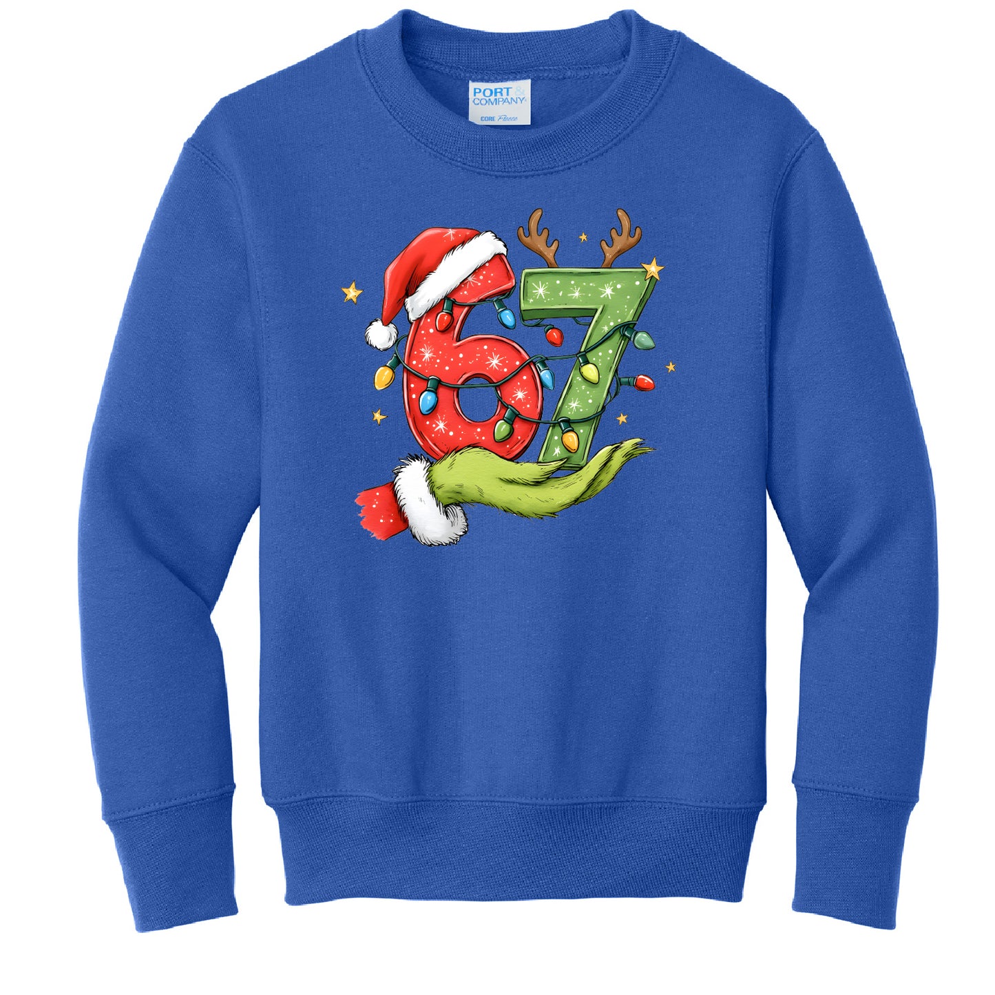 Christmas Six Seven Youth Crewneck